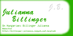 julianna billinger business card